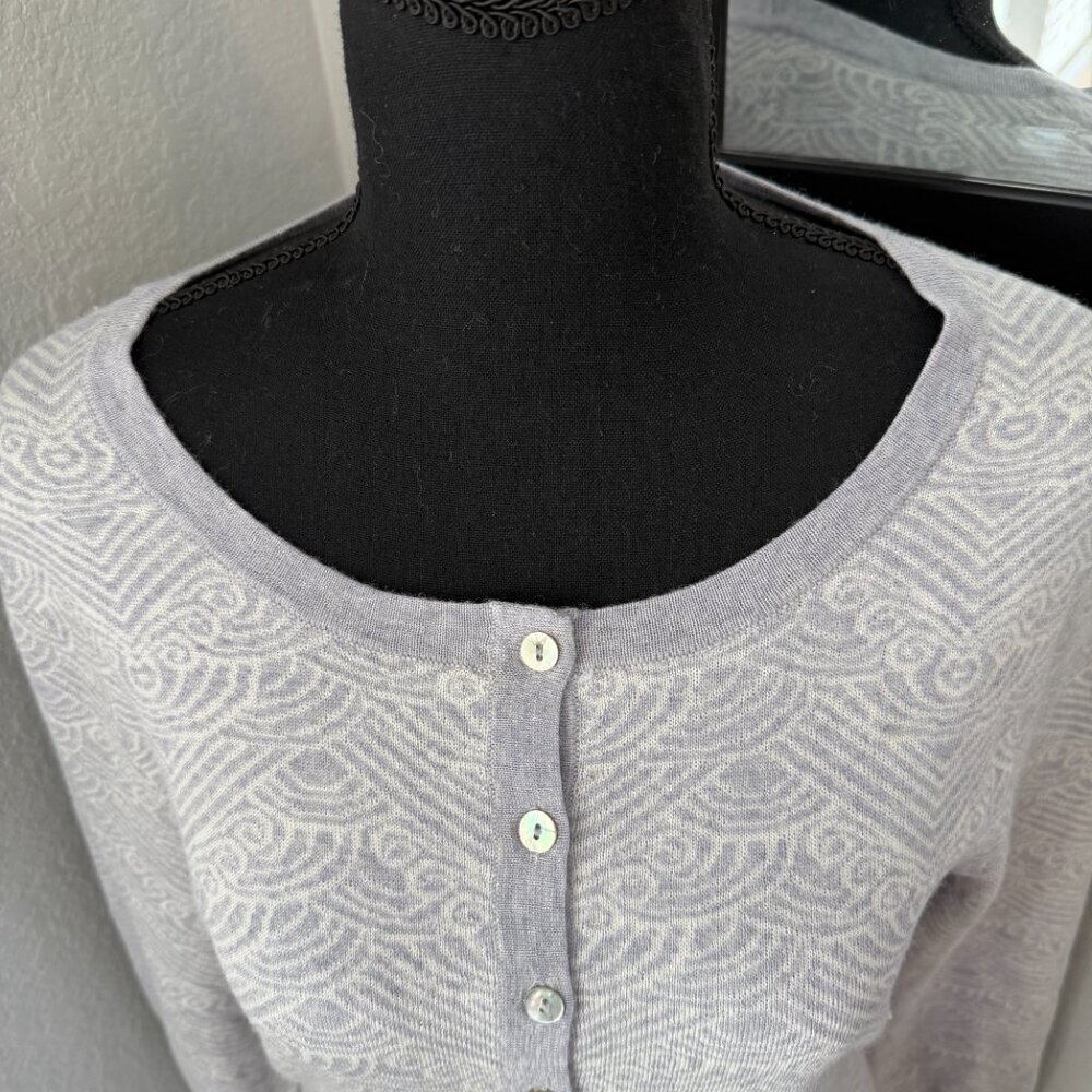 ICELANDIC DESIGN Reykjavik Henley 100% Merino Wool Gray Pearl Medium - Picture 8 of 14